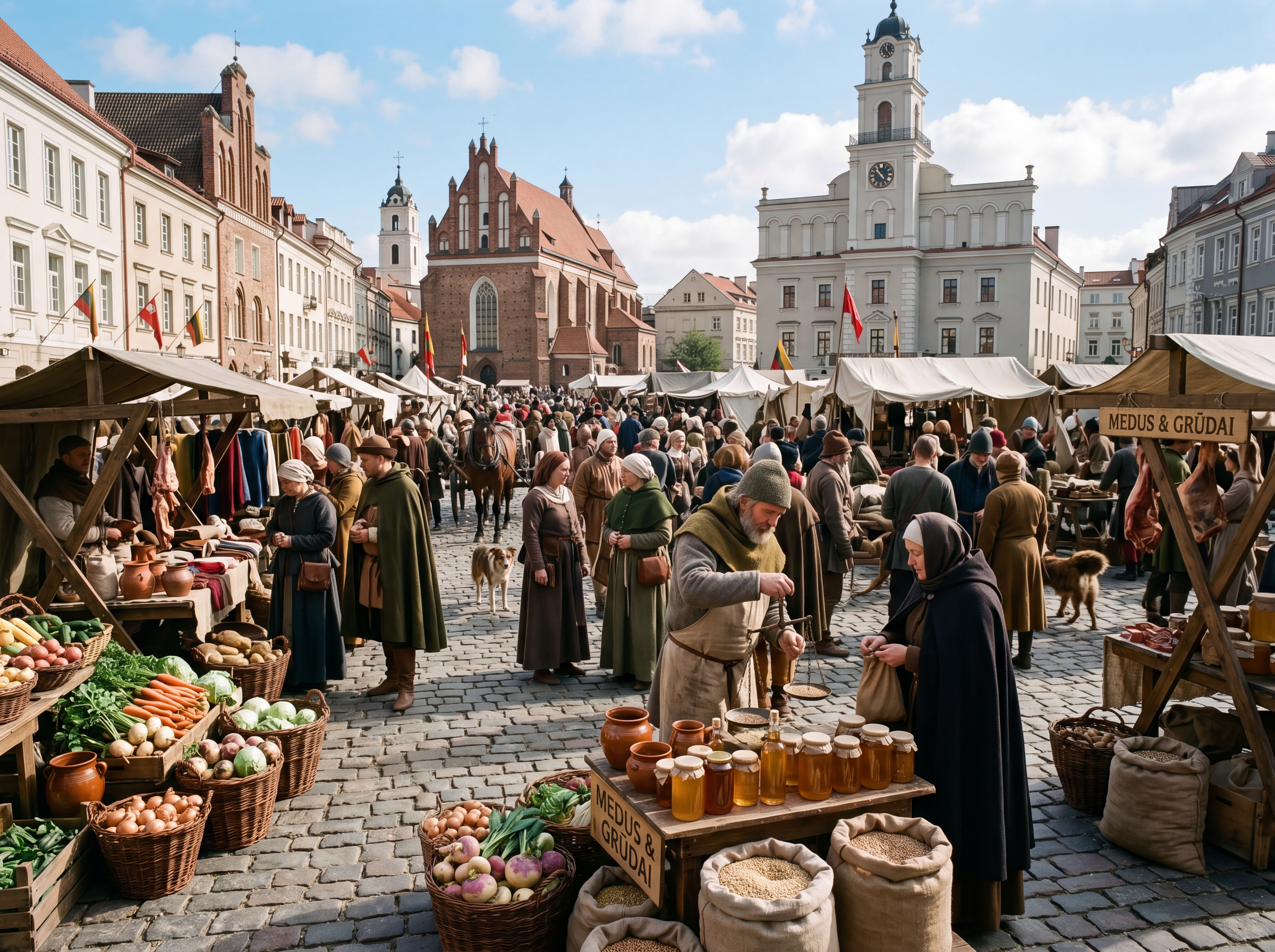 Medieval Vilnius Marketplace