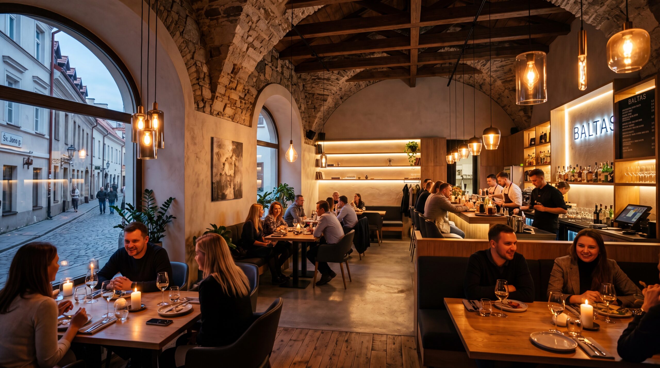 Modern Vilnius Restaurant Interior