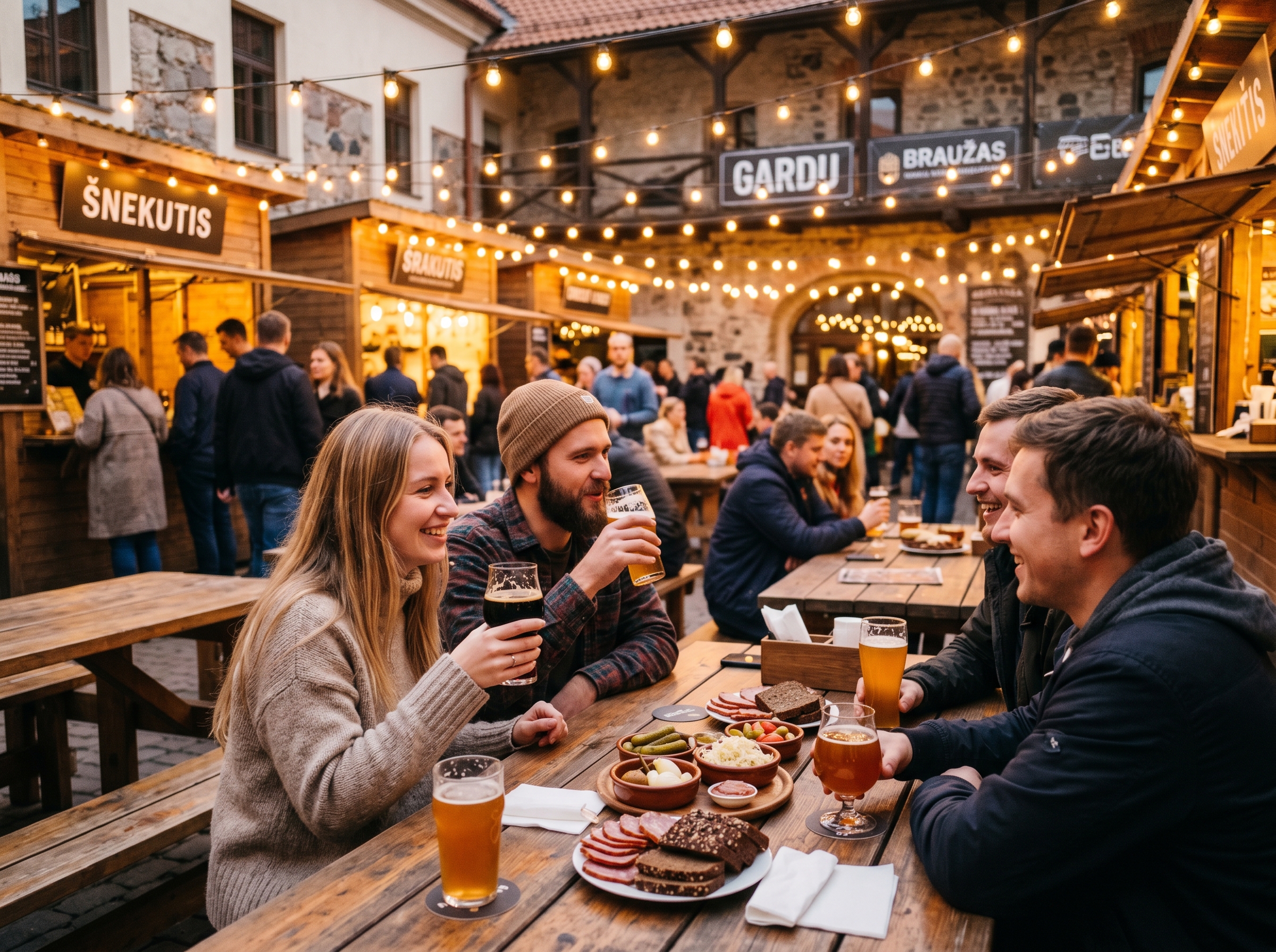Craft beer and street food festival in Vilnius